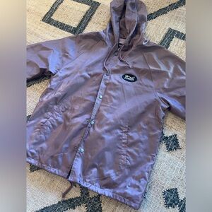 Brixton Hooded Windbreaker Jacket Mens Size Large